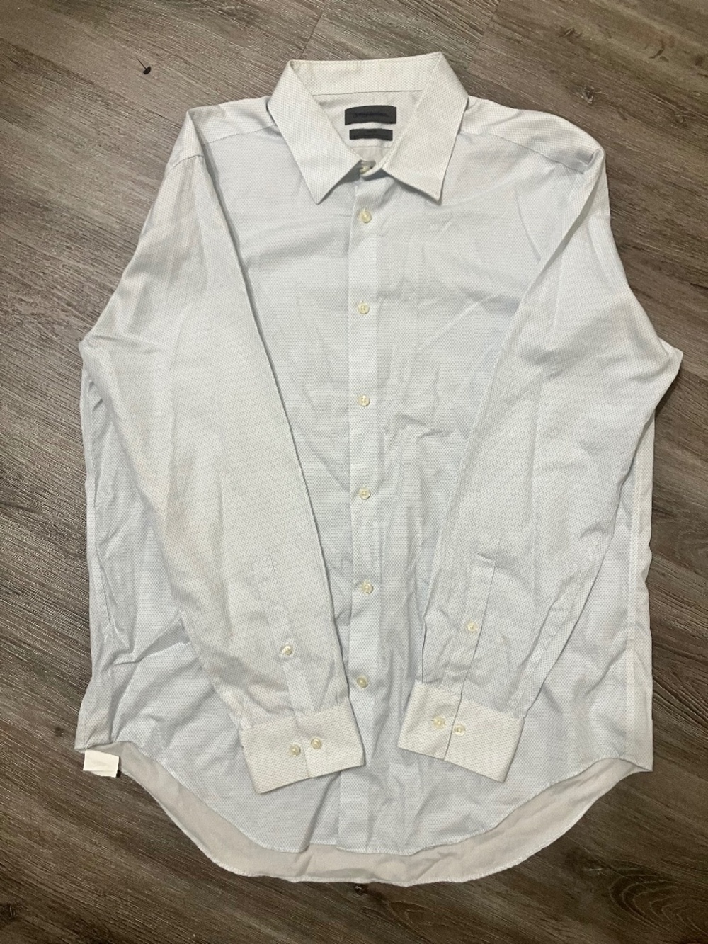 Calvin Klein Men’s 18.5 32/33 Slim Fit Performance Non Iron Dress Shirt Blue
